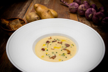 Potato soup with bacon