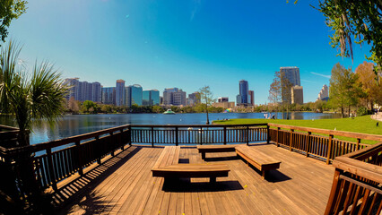 ORLANDO, FL - Historic Lake Eola Park.Located in Orlando Florida.