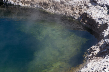 Steam from a hot spring of Yellowstone