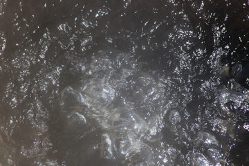 Abstraction in water with bubbles