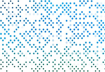 Light BLUE vector background with bubbles.