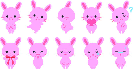 うさぎイラスト素材 : Rabbit illustration material