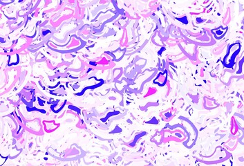 Light Pink, Blue vector background with abstract shapes.