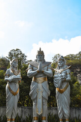 Obraz premium Bali, Indonesia - June 4, 2019: Garuda Wisnu Kencana Monument Park (GWK) is a statue of a god who is believed by the Hindu religion, located in Bali, Indonesia.
