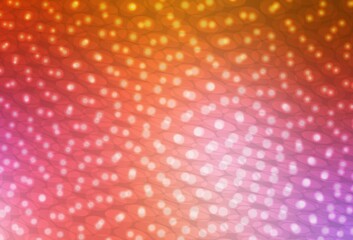 Light Pink, Yellow vector background with bubbles.