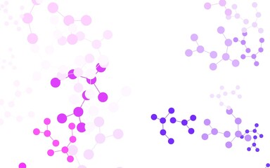 Light Purple, Pink vector template with artificial intelligence structure.