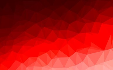 Obraz premium Light Red vector low poly cover.