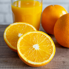 Oranges et jus d'orange