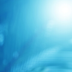 Blue light leaves blurred and blur natural abstract. Effect sunlight  soft bright shiny style  bokeh circle yellow and orange blurry morning . For wallpaper backdrop and background.
