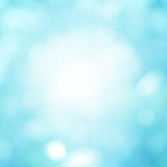 Blue light leaves blurred and blur natural abstract. Effect sunlight  soft bright shiny style  bokeh circle yellow and orange blurry morning . For wallpaper backdrop and background.
