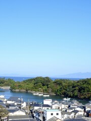 日本の風景,長崎県島原市の海と島