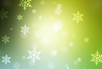 Light Green, Yellow vector layout in New Year style.