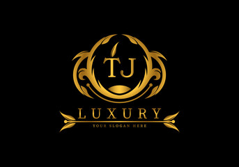 Initial TJ Luxury Logo template vector for brand, company or fashion.