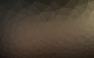 Dark Black vector triangle mosaic template.