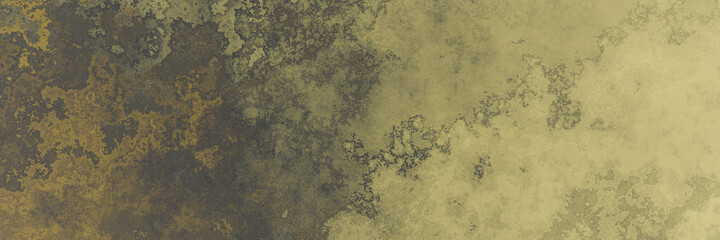 3D rendered yellow and brown dirty wall surface