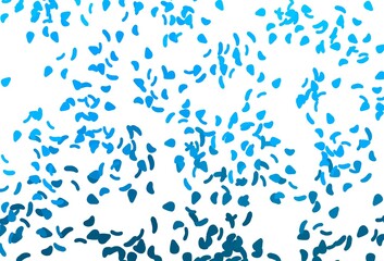 Light BLUE vector pattern with chaotic shapes.