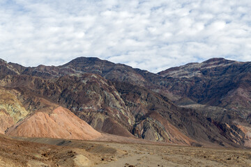 Fototapeta na wymiar Mountains at the edge of Artist's Palette, Death Valley National Park, California, USA