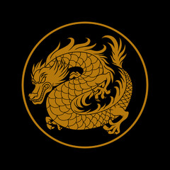 Dragon ornament logo