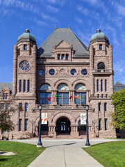 Fototapeta na wymiar Toronto, Canada - October 22, 2017: Ontario’s Parliament Building at Queen's park in Toronto. 