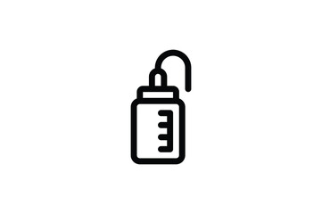 Pet Shop Outline Icon - Milk Bottle