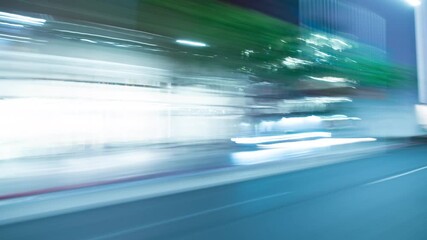 Driving Hyperlapse Side View L VJ Loop City