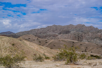 Fototapeta na wymiar An overlooking view of nature in Palm Springs, California