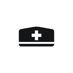 Flat nurse icon design isolated on white background