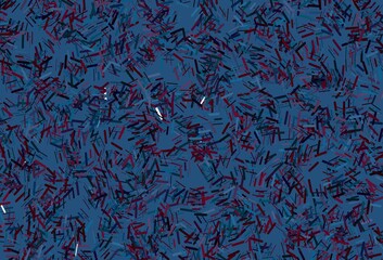 Dark blue, red vector template with repeated sticks.