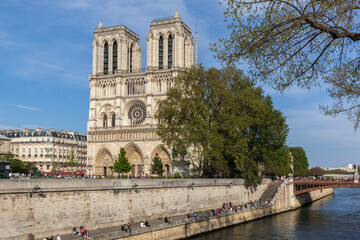 Fototapeta na wymiar Notre Dame in Paris, France.
