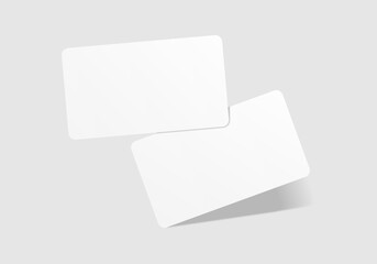 realistic blank business card mockup