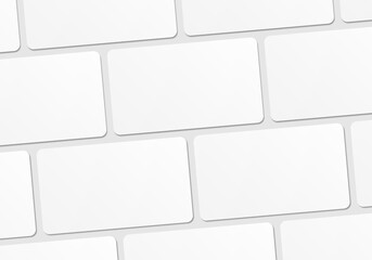 realistic blank business card mockup