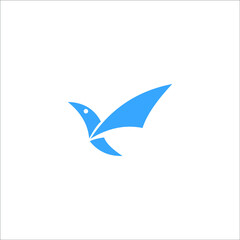 logo wing bird bisinees templet vector