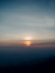 Sun rise In the early morning. Tone film.