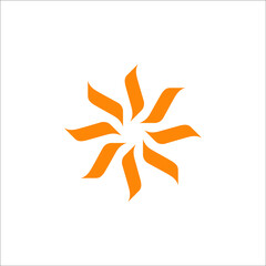 sun spark logo design