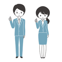 ビジネス　会社員　いいね　[全身]
