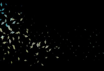 Dark Blue, Yellow vector hand painted texture.