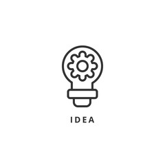 idea icon vector illustration. idea icon outline design.