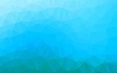 Light Blue, Green vector abstract mosaic pattern.