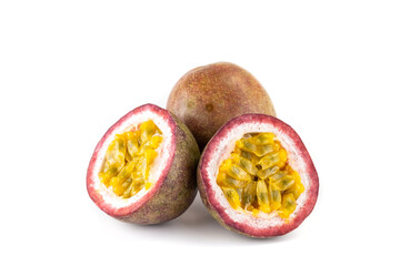 passion fruit Isolated on white background