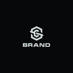 Monogram letter CS logo concept for personal business
