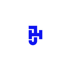 JH letter combination logo concept for personal business