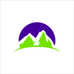abstract mountain logo