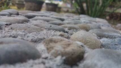 sand on the rocks