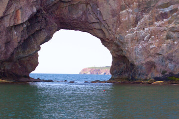 Perce Rock, Perce, Gaspe, Peninsula, Quebec, Canada
Perce Rock is one of the world's largest natural arches located in water.
