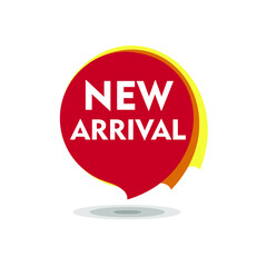 NEW ARRIVAL WIDE POSTER, circle new arrival banner