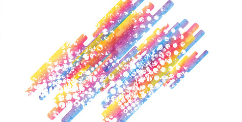 Colorful grunge abstract geometric vector background