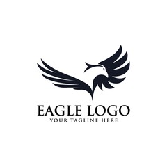 Fototapeta premium Eagle Bird Logo Vector Template. Business Logo Concept