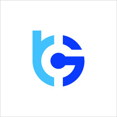 letter BG logo