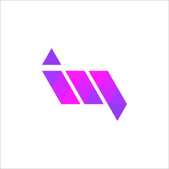 letter MI logo 