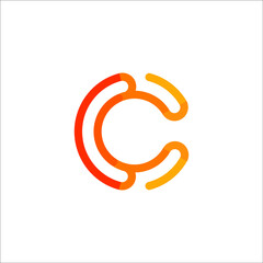 Fototapeta premium letter C logo